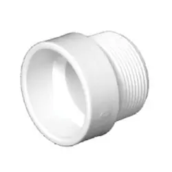 CHARLOTTE P104W(06383) PVC 104-P Female Trap Adapter With Plastic Nut & Washer Hub x Slip Joint 1-1/2
