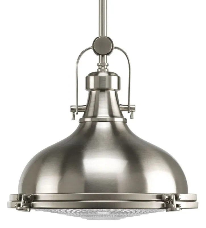 Progress Lighting P5188-09 1 Light 100W Mini Pendant Brushed Nickel