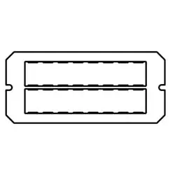 Wiremold 6TRAC 1 1/2-gang Ortronics Tracjack plate