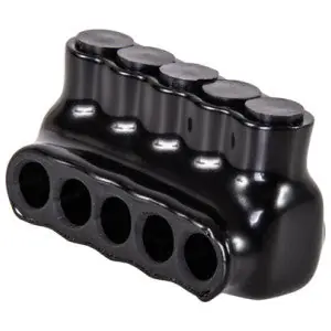 NSI IPL4-5 Mechanical Split Bolts and Taps Plastisol 5 Port 14 to 4 AWG