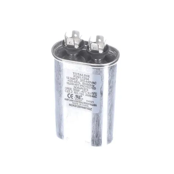 RUN CAPACITOR OVAL 370/440V SINGLE 12.5M Replacement P291-1254 for Carrier