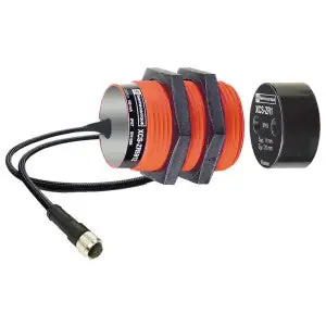 Telemecanique Sensors XCSDMR790L01M12 Preventa XCSD Series Safety Interlock Switch Plastic/PVC 24V DC 100 mA 1.18 in. Dia. 150 Hz Red 1.54 in. L