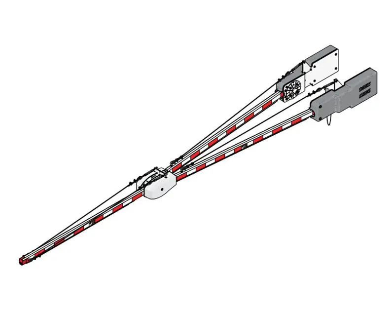 DOOR KING 1602-284 OCTAGONAL WISHBONE ARM ASSEMBLY 24 FT.