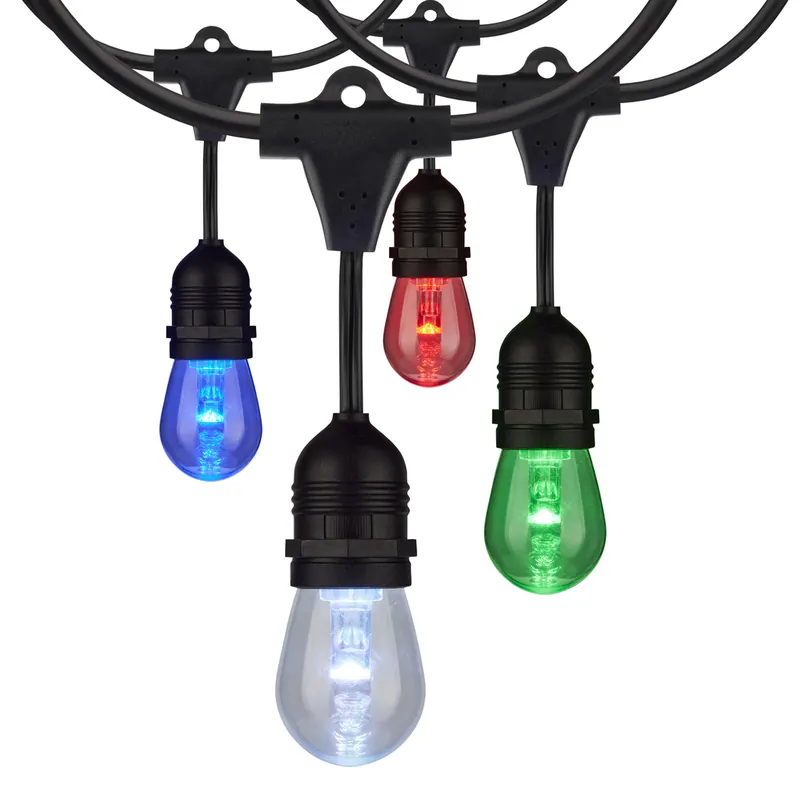 Satco S11291 LED String Light Fixture 48FT RGBW