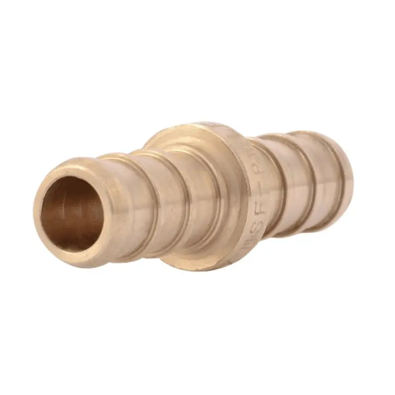 Reliance Worldwide Corp UC006LFA Coupling 3/8 Brass Str UC006LFA Pex BarbxBarb Lead Free