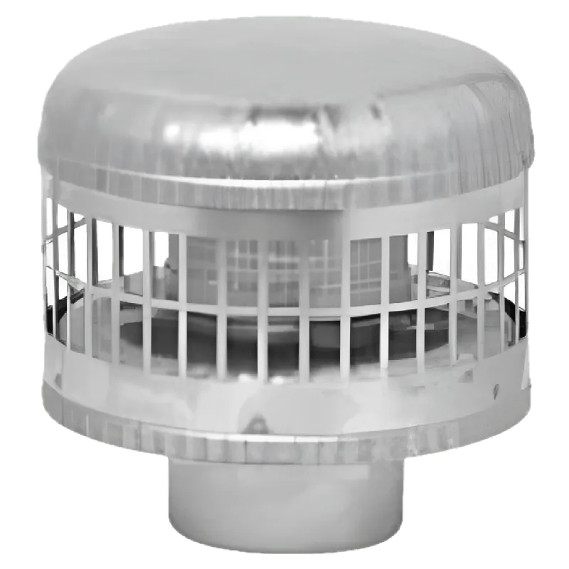 Metal-Fab 4CGSWC Corr/Guard Stainless Steel Single Wall Vertical Cap 4 inch
