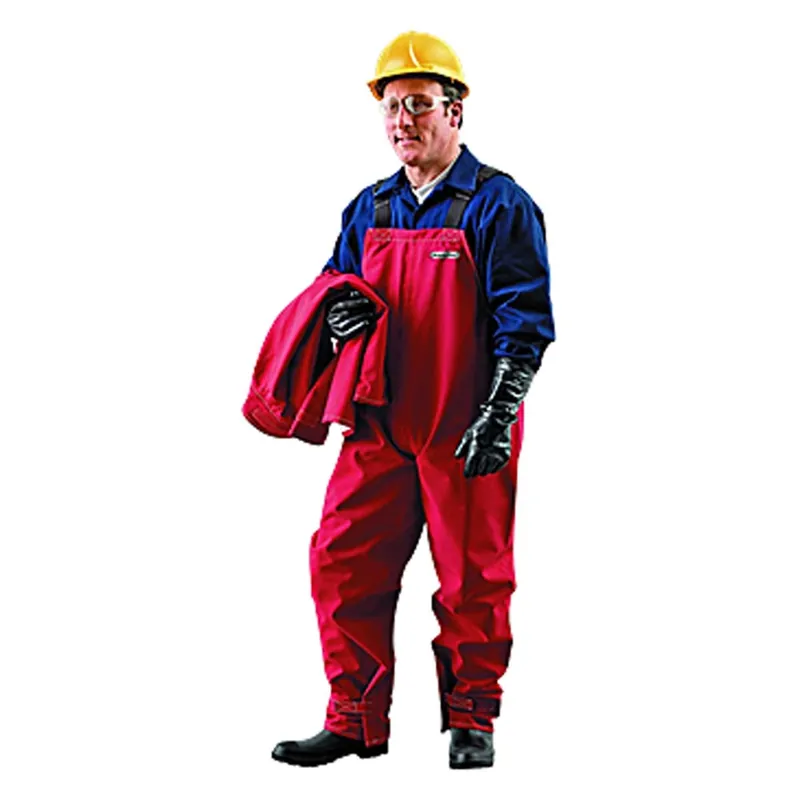 ALPHATEC 66-662-4XL Chemical Protective Bib Overalls 4X-Large Red