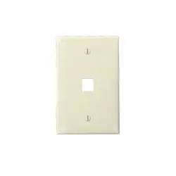 Leviton 41091-1TN Wall Plate Midway Size 1-Port Light Almond