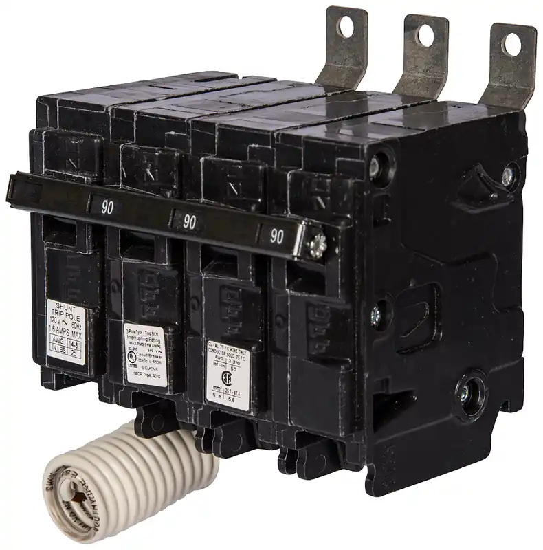 Siemens B330H00S01 3-Pole 30 Amp 240 VAC 22 kA 120 Volt Shunt Trip Bolt-On Molded Case Circuit Breaker