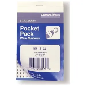 E-Z-CODE WM-0THRU9 Vinyl Wire Marker Books T1 T2 T3 L1 L2 and L3