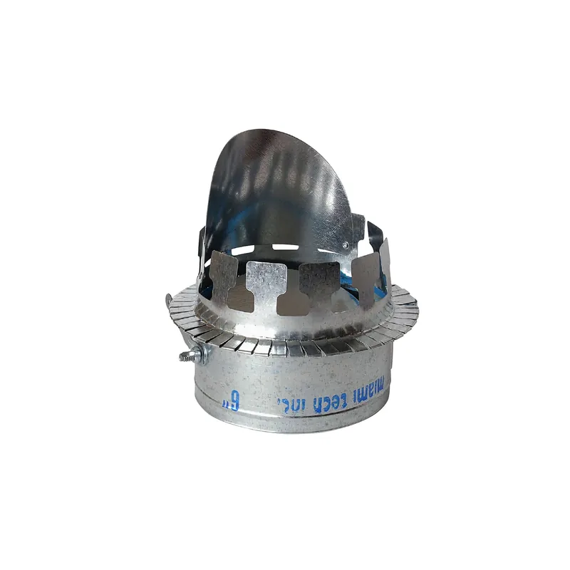 Miami Tech FCZD05 Tab Collars for Fiberglass Duct with Scoop and Damper 5 inches