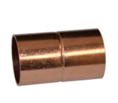 DIRECTEDAIR BY PREFERRED CONSTRUCTION PRODUCTS DA03RS-04 3/8 in. Sweat x Sweat Coupling with Roll Stop