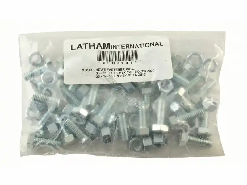 LATHAM POOL PRODUCTS PPC-HW101 Nut & Bolt (Stakes) 35/Pkg