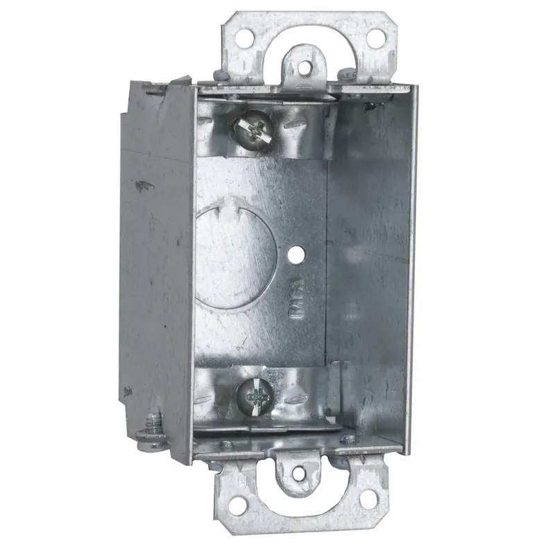 RACO 445 2 In. Deep Switch Box - Gangable with NMSC Clamps, Plaster Ears