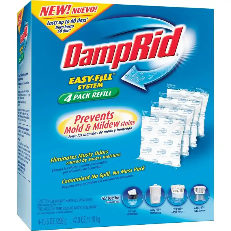 DampRid FG92 Easy-Fill 10.5 Oz. Fragrance Free Moisture Absorber Refill