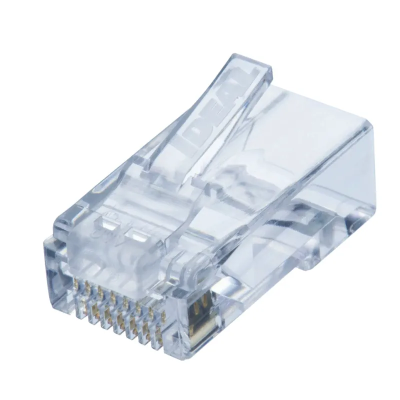Ideal 85-367 Cat6 RJ-45 8P8C Single Piece Modular Plug, 25/Card