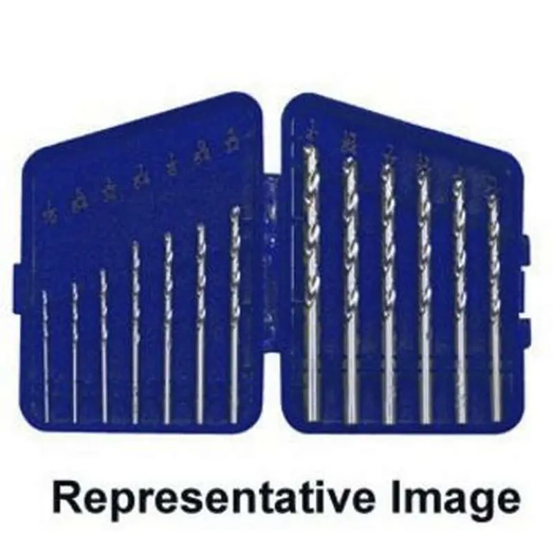 Irwin 60136 General Purpose High Speed Steel Drill Bit Set, Metal Index, 13 Piece