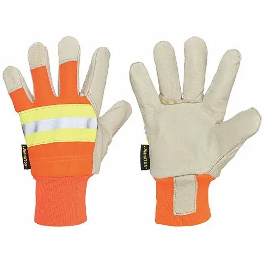 MCR SAFETY 3440L Luminator Driver's Work Gloves - Large Size (Pair) 07274
