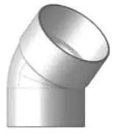 Royal Building Products D4010SS DWV Bend 10 in 45 deg