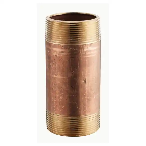Brass Nip 2024-300 Pipe Nipple 1-1/2 Inch NPT Threaded