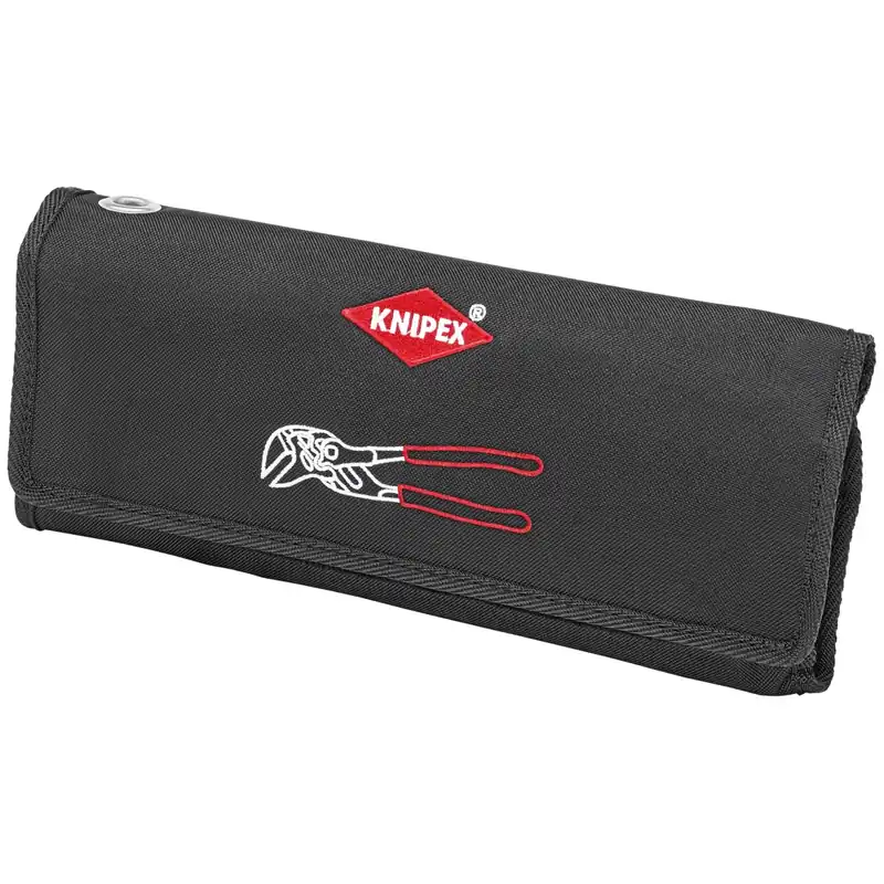 KNIPEX 001955S4 5 Pc Pliers Wrench Set in Tool Roll Plastic Coating