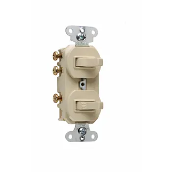 Pass & Seymour 696I Single Pole Three-Way Combination Switch 15 Amps 120/277 Volts