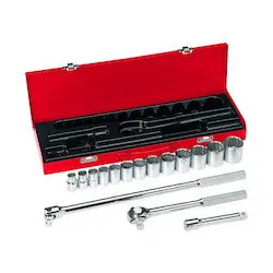 Klein 65512 Socket Wrench Set 1/2-Inch Drive 16-Piece