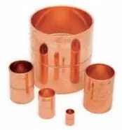 NDL INDUSTRIES N-1003 Copper Coupling 1/4 W/Stop - 100 per Bag