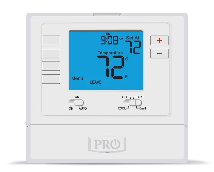 PRO1 IAQ PRO1-T725 Programmable Thermostat - 2H/1C, 7-Day/5-1-1