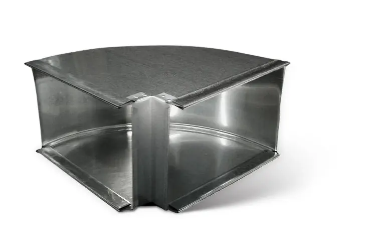 Lukjan DX250808 Duct Horizontal Elbow 90 Degrees 8 x 8