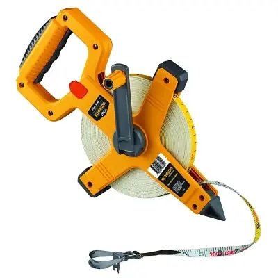 Komelon USA 6622 Fiberglass Long-Reel Tape Measure 1/2 in x 200 ft