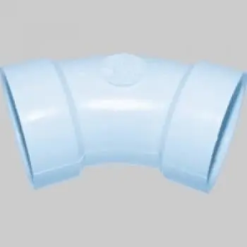 BRAMEC 0394 [323-030] 3 45 Degree Street Elbow DWV PVC