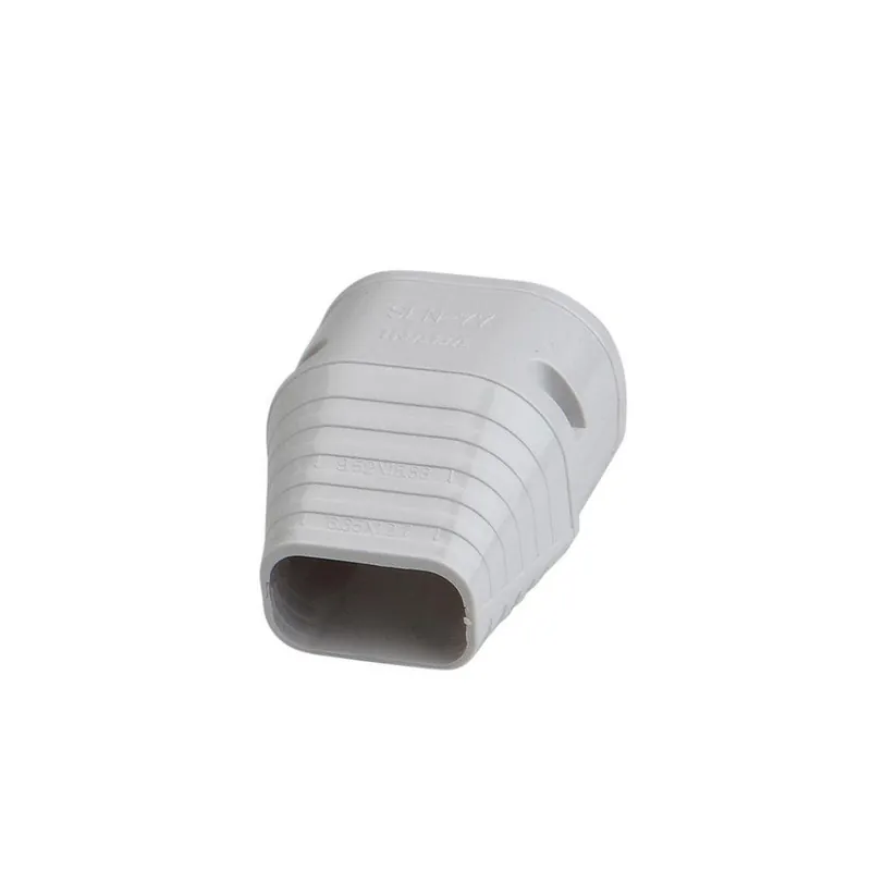 Slimduct 86007 2-3/4 x 3/4 in. End Fitting in White