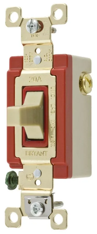 Bryant 4921I Double Throw AC Toggle Switch 20A 120/277V SPDT