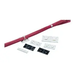 Panduit ABM2S-AT-D0 Cable Tie Mount 4-Way Acrylic Adhesive Tape 1 x 1 Pack of 500