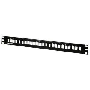 Ortronics SPKFU24 Techchoice Flush Mount Flat Patch Panel Kit 24 Port Unloaded