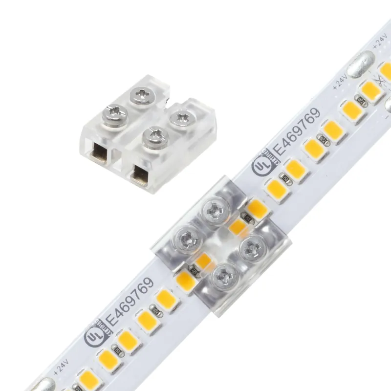 Diode LED DI-TB8-CONN-TTW-5 Tape Light Terminal Block Connector Screw Down 8mm Tape-To-Wire Pack of 5