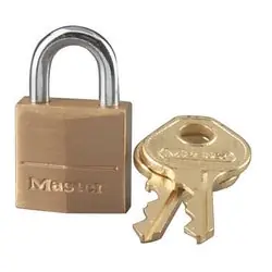 Master Lock 120DKA-1A38 Padlock, Keyed Alike, 3-Pin Cylinder, 3/4 Width, 1A38 Key
