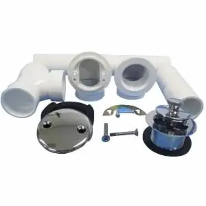 JB Products AN740CP PVC Lift and Turn Full Kit, Chrome Plated