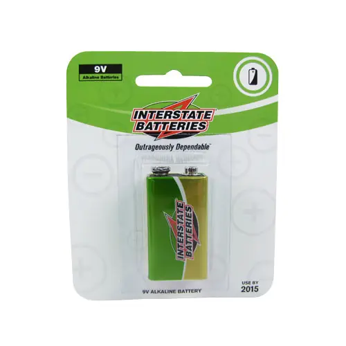 Interstate Batteries ISBDRY0005 Interstate Batteries 9V Alkaline Battery 1/Pack