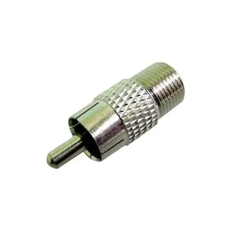 Calrad 75518 Plug Adapter Female F Fitting to Male RCA