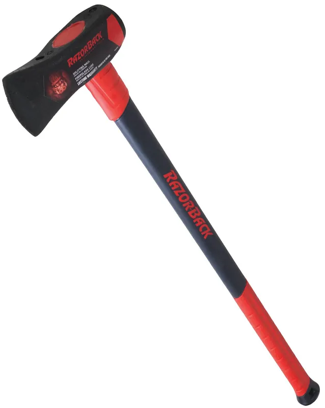 Ames 3118000 Razor-Back Safe-Lock 8 Lb Wood Splitter W/ 34 Fiberglass Handle