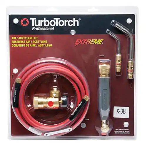 Turbo Torch X-3B Acetylene Soldering Kit A-3A-11 Tip/Hose/Handle