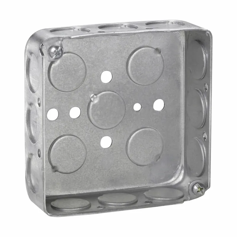 Crouse-Hinds TP408 Drawn Square Outlet Box 4 x 4 x 1-1/4 Inch