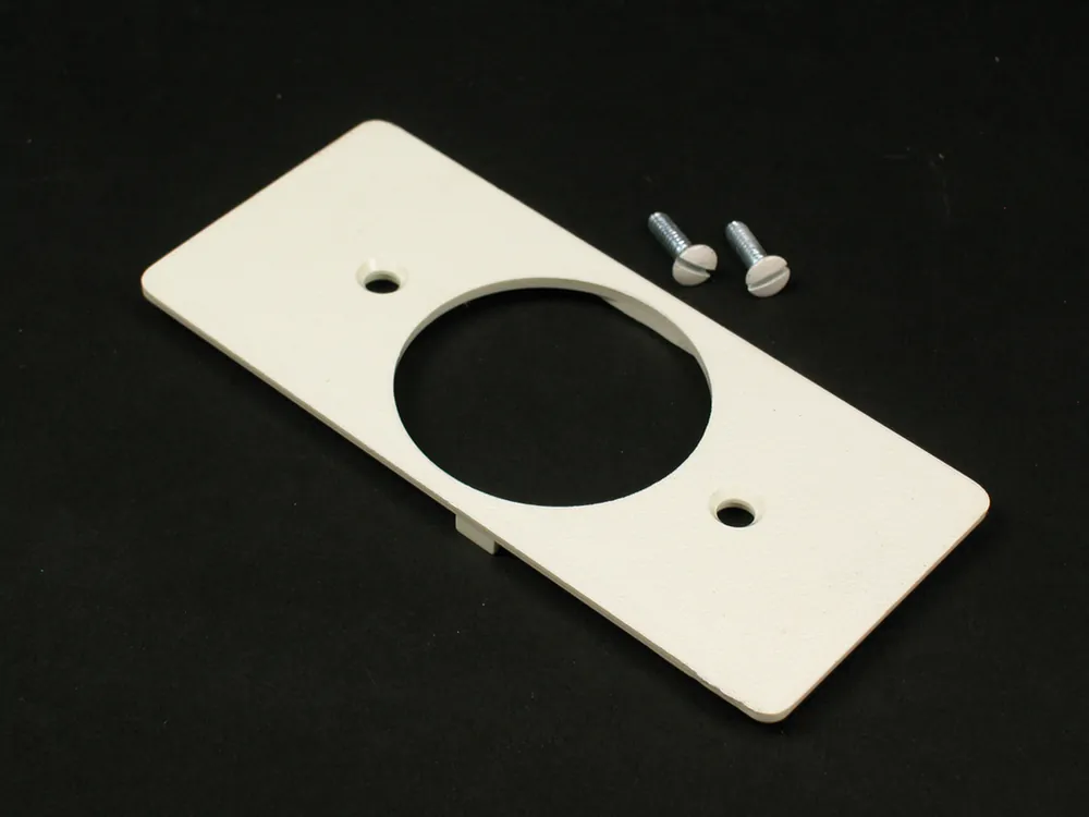 Legrand 5507T1 Wiremold Non-Metallic Single Receptacle Ivory Faceplate