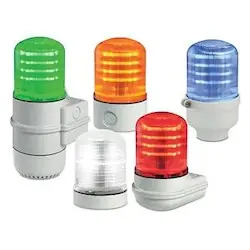 Federal Signal SLM100R Lights, SLM100 Series, Steady Flash Rotate, Red