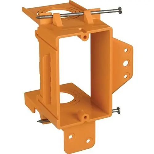 ABB SC100A Carlon Single-Gang Low-Voltage Bracket 24-Pack Non-Metallic Orange