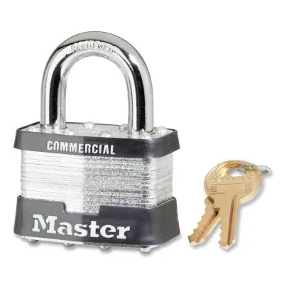 Master Lock 5KAA243 Tumbler Padlock Keyed Alike 4-Pin W1 Cylinder 2 Width