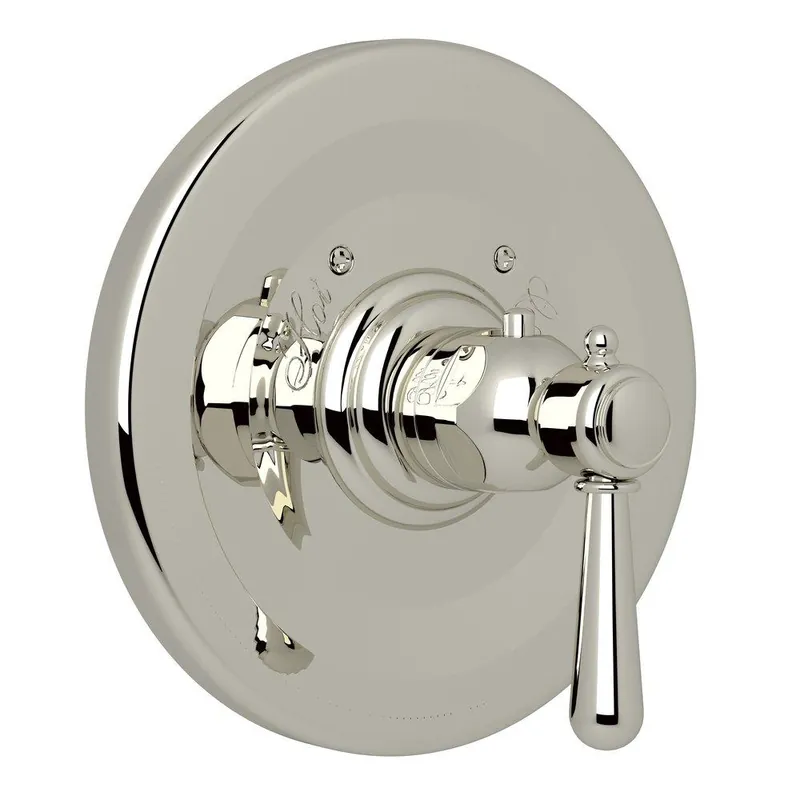 Rohl A2914LMPN Verona Single Handle Thermostatic Valve Trim in Polished Nickel