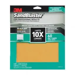 TRUE VALUE 20060-G-4 4PK 9X11 60G SANDPAPER